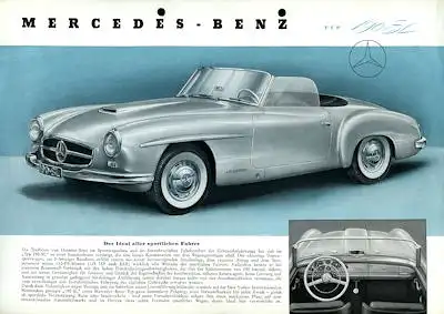 Mercedes-Benz 190 SL Prospekt 1955