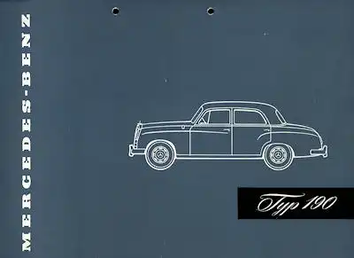 Mercedes-Benz 190 Prospekt 1956