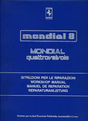 Ferrari Mondial 8 Reparaturanleitung 1981