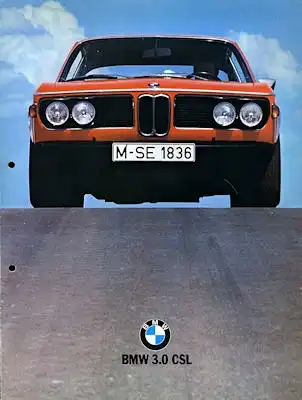 BMW 3.0 CSL Prospekt 9.1972
