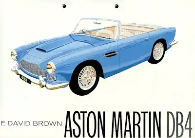 Aston Martin DB 4 Prospekt 1962