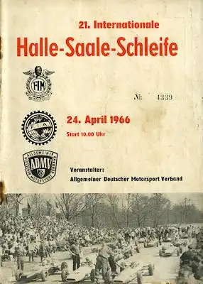 Programm Halle-Saale-Schleife 24.4.1966