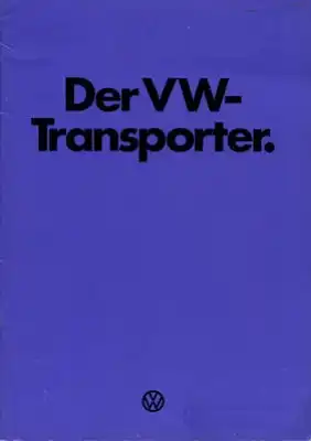 VW T 2 Transporter Prospekt 1974