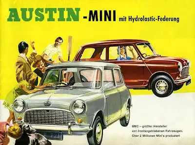 Austin Mini Prospekt ca. 1965