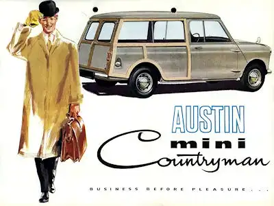 Austin Mini Countryman Prospekt ca. 1960 e