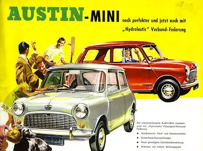 Austin Mini Prospekt ca. 1965