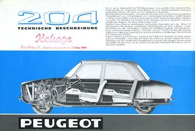 Peugeot 204 Prospekt 1966