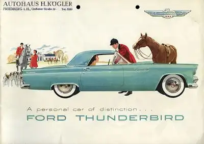 Ford Thunderbird Prospekt 1955 e