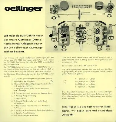 VW Oettinger / Okrasa Prospekt ca.1963