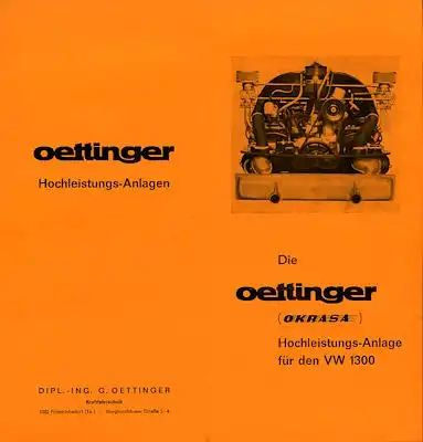 VW Oettinger / Okrasa Prospekt ca.1963