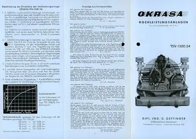 VW Okrasa / Oettinger TSV-1300-34 Prospekt ca.1963