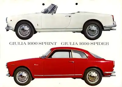 Alfa-Romeo Giulia 1600 Sprint / Spider Prospekt 1963