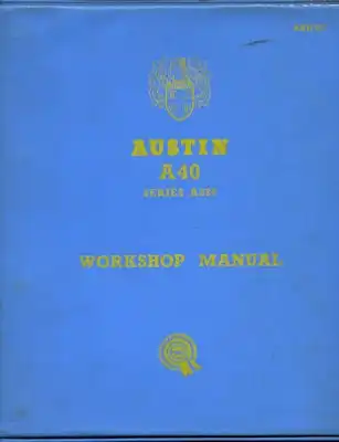Austin A 40 MK I + II Reparaturanleitung 1960er Jahre