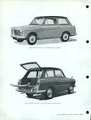 Austin A 40 MK I + II Reparaturanleitung 1960er Jahre