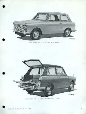 Austin A 40 MK I + II Reparaturanleitung 1960er Jahre