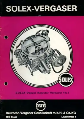 Solex Vergaser Type 4A1 2.1972