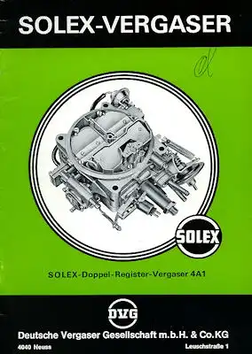 Solex Vergaser Type 4A1 5.1976