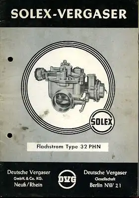 Solex Vergaser Type 32 PHN ca. 1963