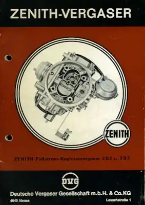 Zenith Vergaser Type 2B2 + 2B3 8.1974