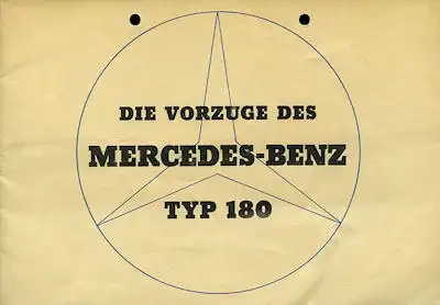 Mercedes-Benz 180 Prospekt 5.1954