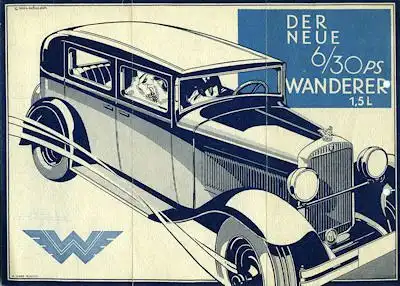 Wanderer 6/30 PS Prospekt 8.1930