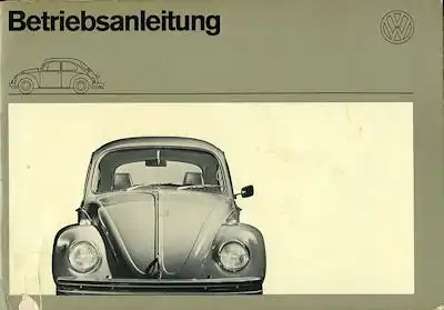 VW Käfer 1200 1300 Bedienungsanleitung 8.1971