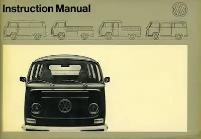 VW T 2 Bedienungsanleitung 8.1971 e