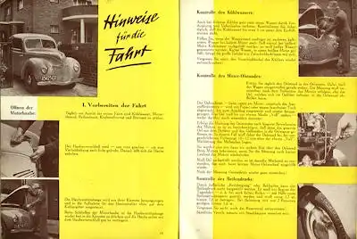 Ford Taunus Bedienungsanleitung 1949