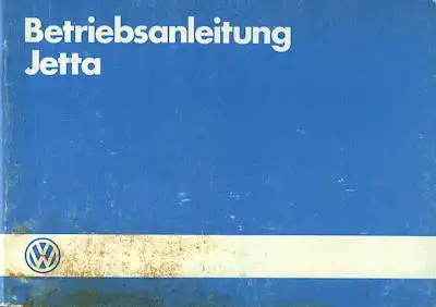 VW Jetta Bedienungsanleitung 1985