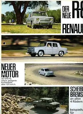 Renault 8 Prospekt 1962