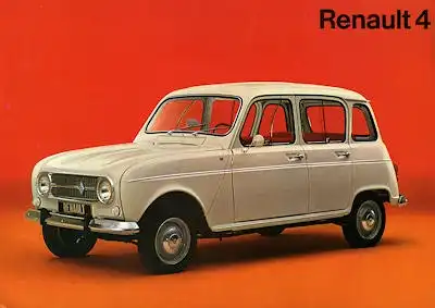 Renault 4 Prospekt ca. 1972