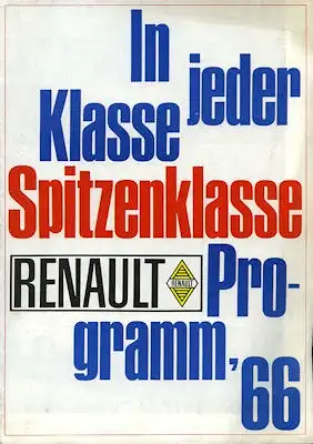 Renault Programm 1966