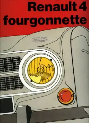 Renault 4 Fourgonnette Prospekt ca. 1972