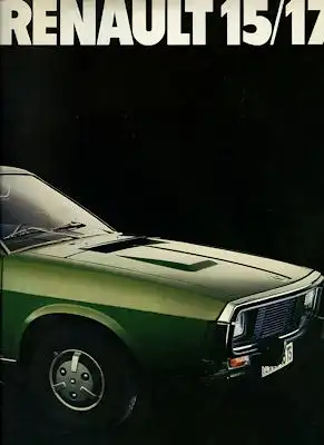 Renault 15 / 17 Prospekt ca. 1975