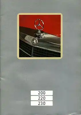 Mercedes-Benz 200 220 230 Prospekt 1972