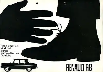 Renault 8 Prospekt ca. 1963