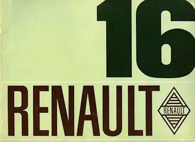 Renault 16 Prospekt ca. 1970
