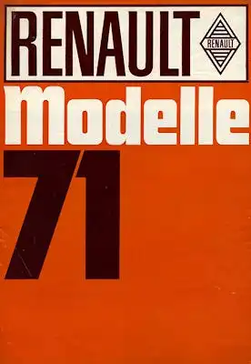 Renault Programm 1971