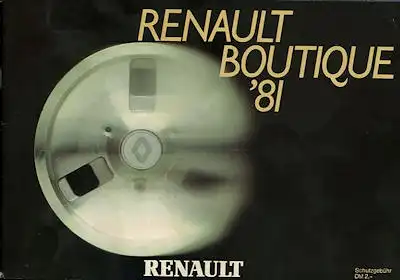 Renault Zubehör Prospekt 1981