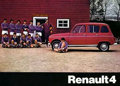 Renault 4 Prospekt ca. 1973