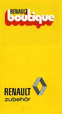 Renault Zubehör Prospekt 8.1973
