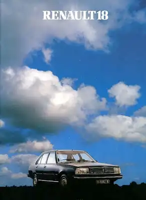 Renault 18 Prospekt ca. 1981
