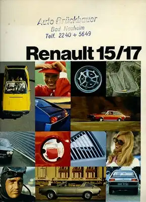 Renault 15 / 17 Prospekt ca. 1973