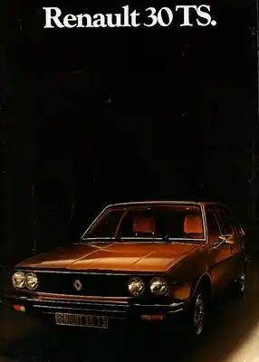 Renault 30 TS Prospekt 1975 / 76