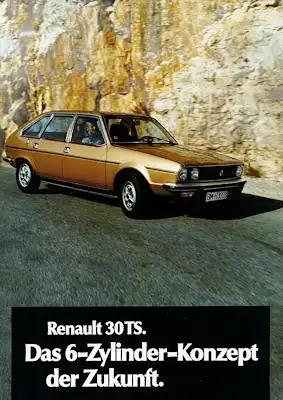 Renault 30 TS Prospekt 1975 / 76