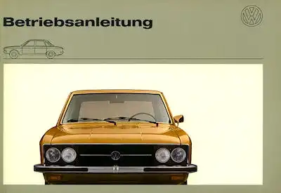 VW K 70 Bedienungsanleitung 1973