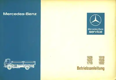 Mercedes-Benz Lkw Bedienungsanleitung 1979