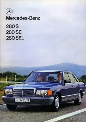 Mercedes-Benz 280 S SE SEL Prospekt 1980 e