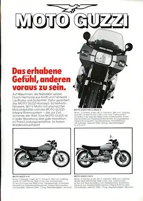 Moto Guzzi Programm 1978