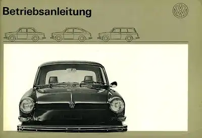 VW 1600 Bedienungsanleitung 8.1971